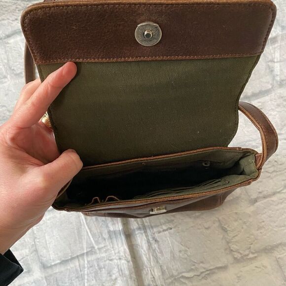 Nine and company crossbody purse w/flap and snap closure brown - Picture 5 of 13